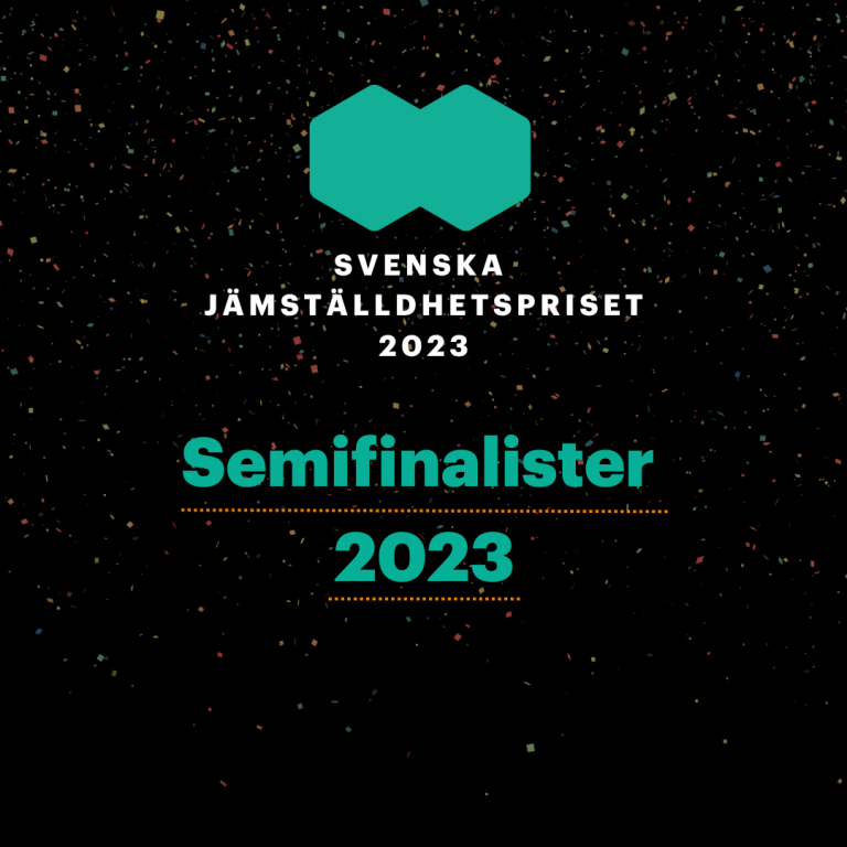 10 semifinalister till Svenska Jämställdhetspriset 2023
