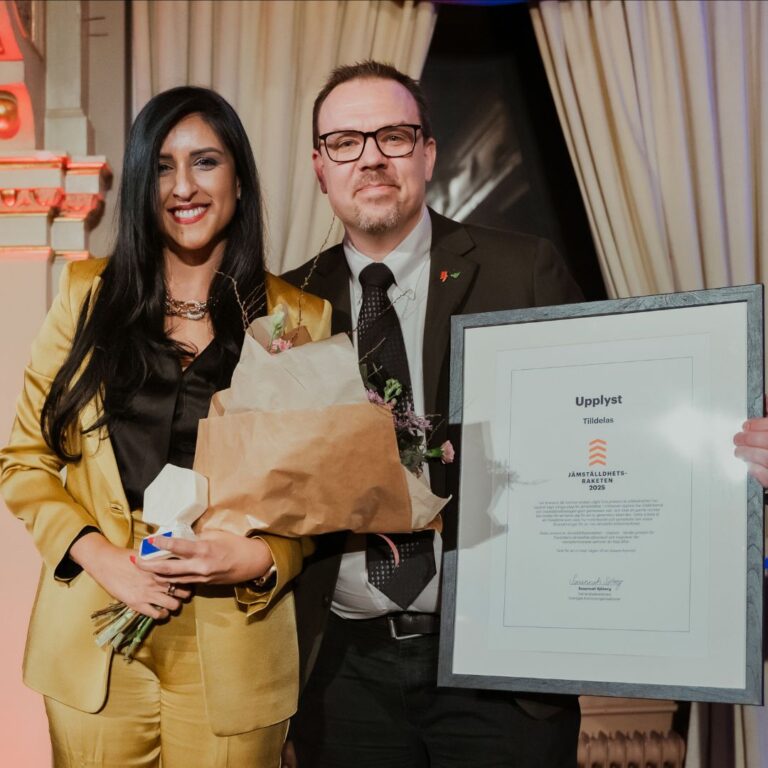 Upplyst tilldelas nyinstiftade priset Jämställdhetsraketen 2025